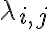 \lambda_{i,j}