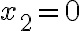 x_2 = 0