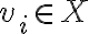 v_i\in X