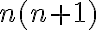 n(n+1)