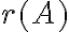 r(A)