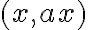 (x,ax)