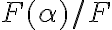 F(\alpha)/F